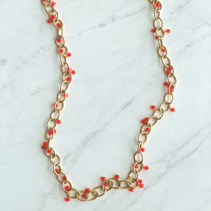 ClaudiaG Chain Droplets Necklace