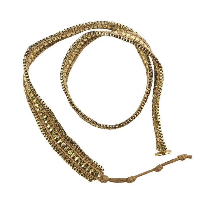 ClaudiaG Double Looped Bracelet- Gold