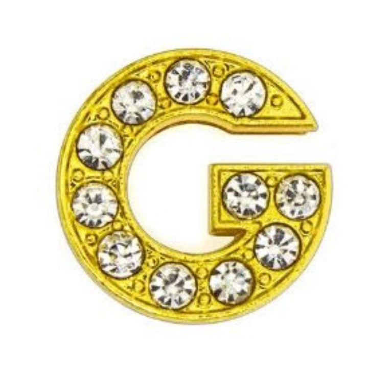 ClaudiaG Pavé Letters -Gold Charms