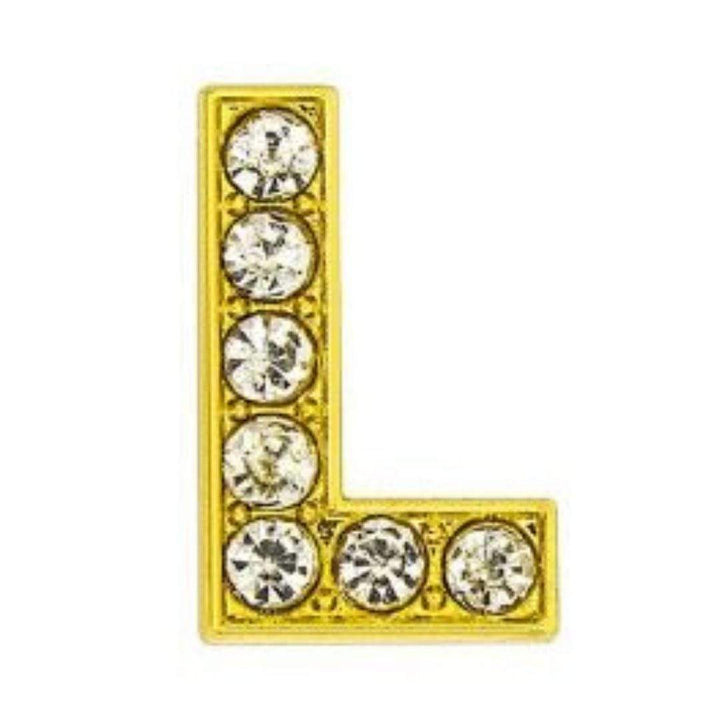 ClaudiaG Pavé Letters -Gold Charms
