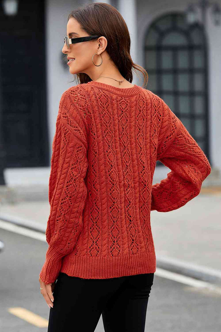 ClaudiaG Camille Cable-Knit Sweater
