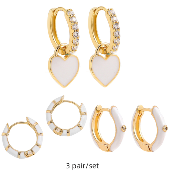 ClaudiaG Trio Earring Stack