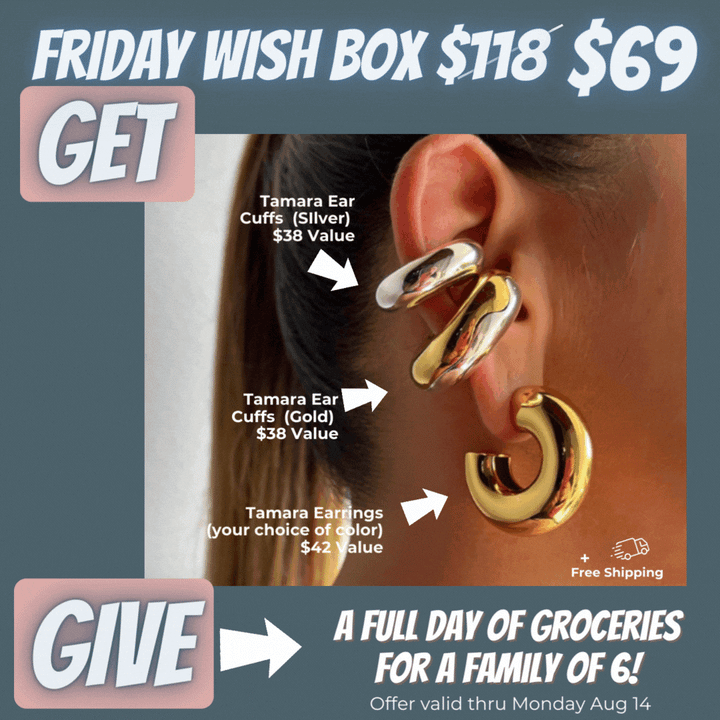 ClaudiaG Friday Wish Box Bundle: Tamara Earrings + 2 Pairs Tamara Earcuffs