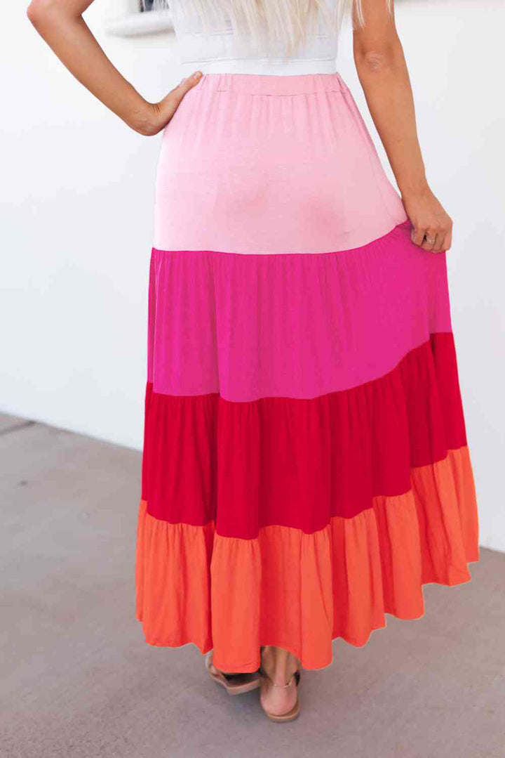 ClaudiaG Mariana Tiered Maxi Skirt