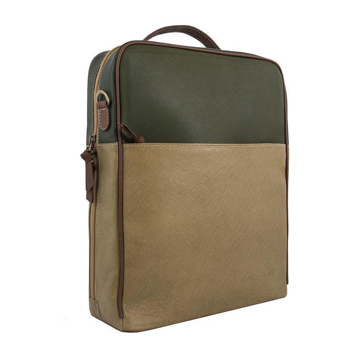 ClaudiaG Augusta Backpack-Tan/Olive Green