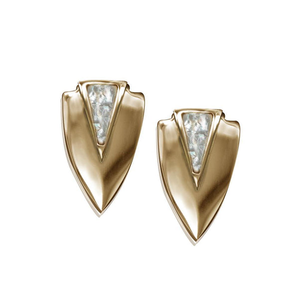 ClaudiaG Chevron Earrings- Gold