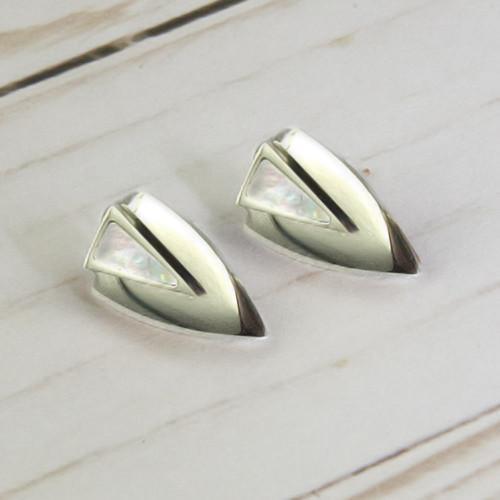 ClaudiaG Chevron Earrings- Silver