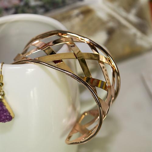 ClaudiaG Cuffed  Bracelet Gold