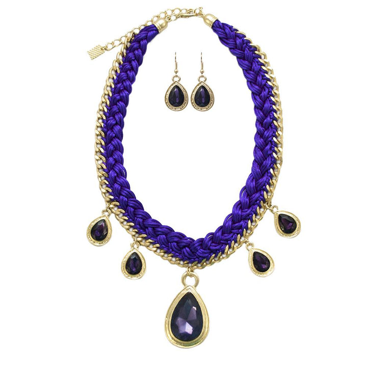 ClaudiaG Droplets Necklace and Earrings Set