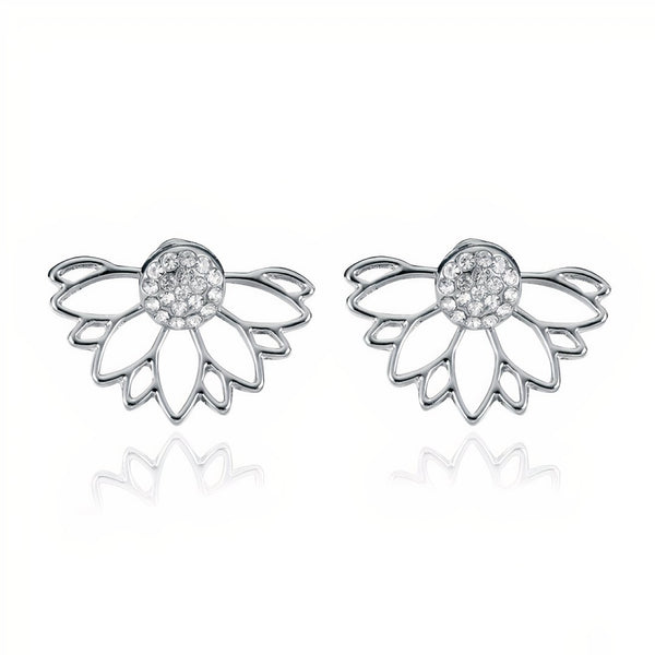 ClaudiaG Crystal Earrings -Silver