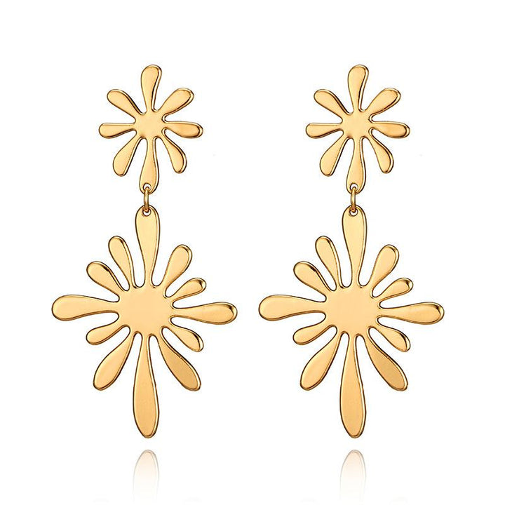 ClaudiaG Double Flower Earrings
