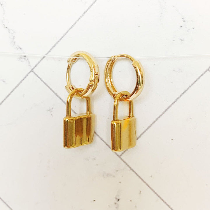 ClaudiaG Small Lock Loop Earrings