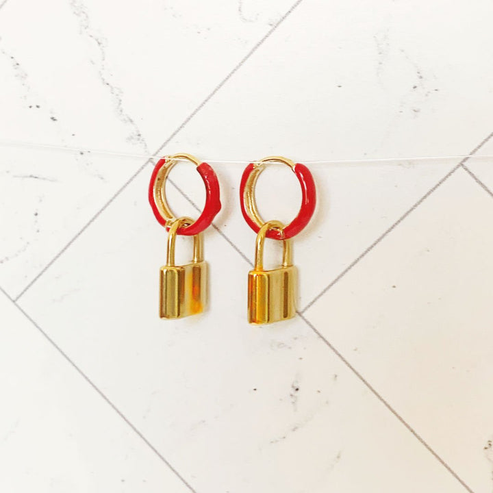 ClaudiaG Small Lock Loop Earrings