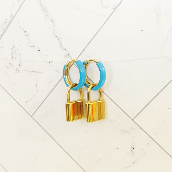 ClaudiaG Small Lock Loop Earrings
