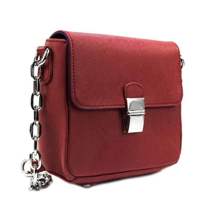 ClaudiaG Tiny Leather Handbag -Cabernet (Option 1)