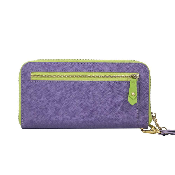 ClaudiaG Layla Wallet- Lime Green/Plum