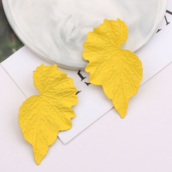 ClaudiaG Mirrored Leaf Earrings