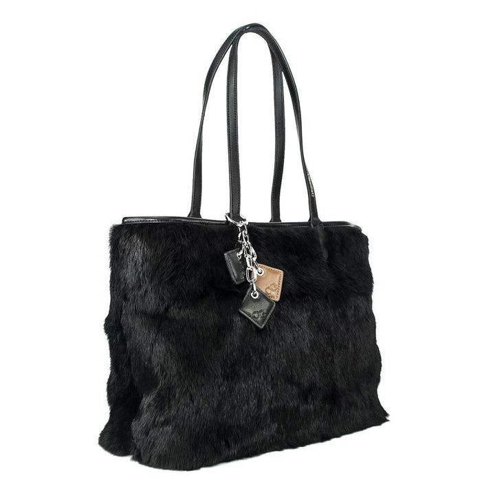ClaudiaG Olivia Fur+Leather Handbag - Black – ClaudiaG Collection