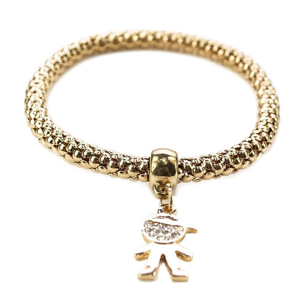 ClaudiaG Qidz Bracelet- Boy Gold