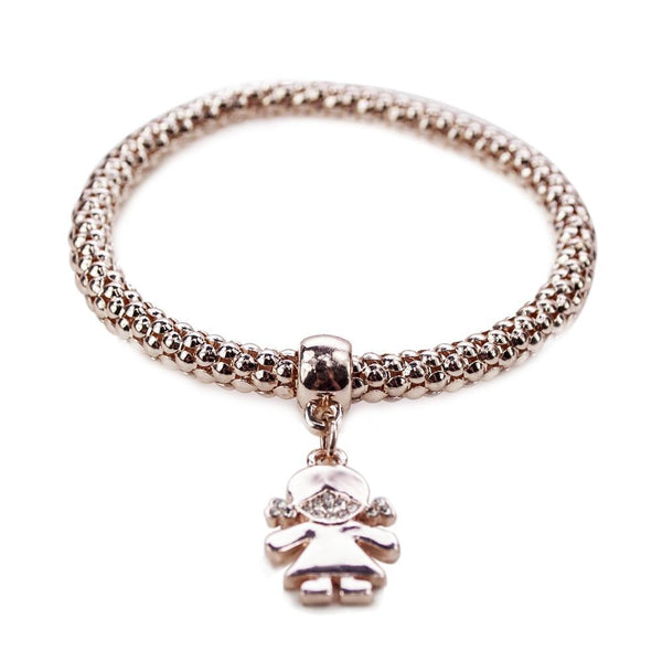 ClaudiaG Qidz Bracelet- Girl Rose Gold