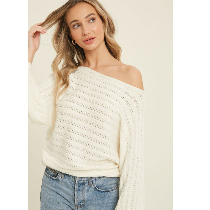 ClaudiaG Textured Pullover Sweater