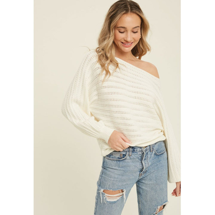 ClaudiaG Textured Pullover Sweater