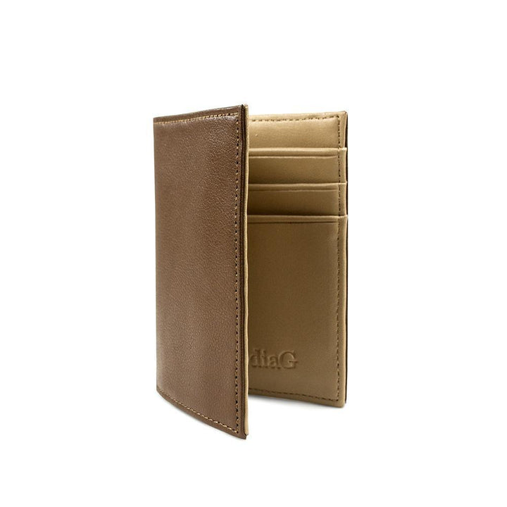 ClaudiaG Micro Leather Wallet- Chocolate/Tan
